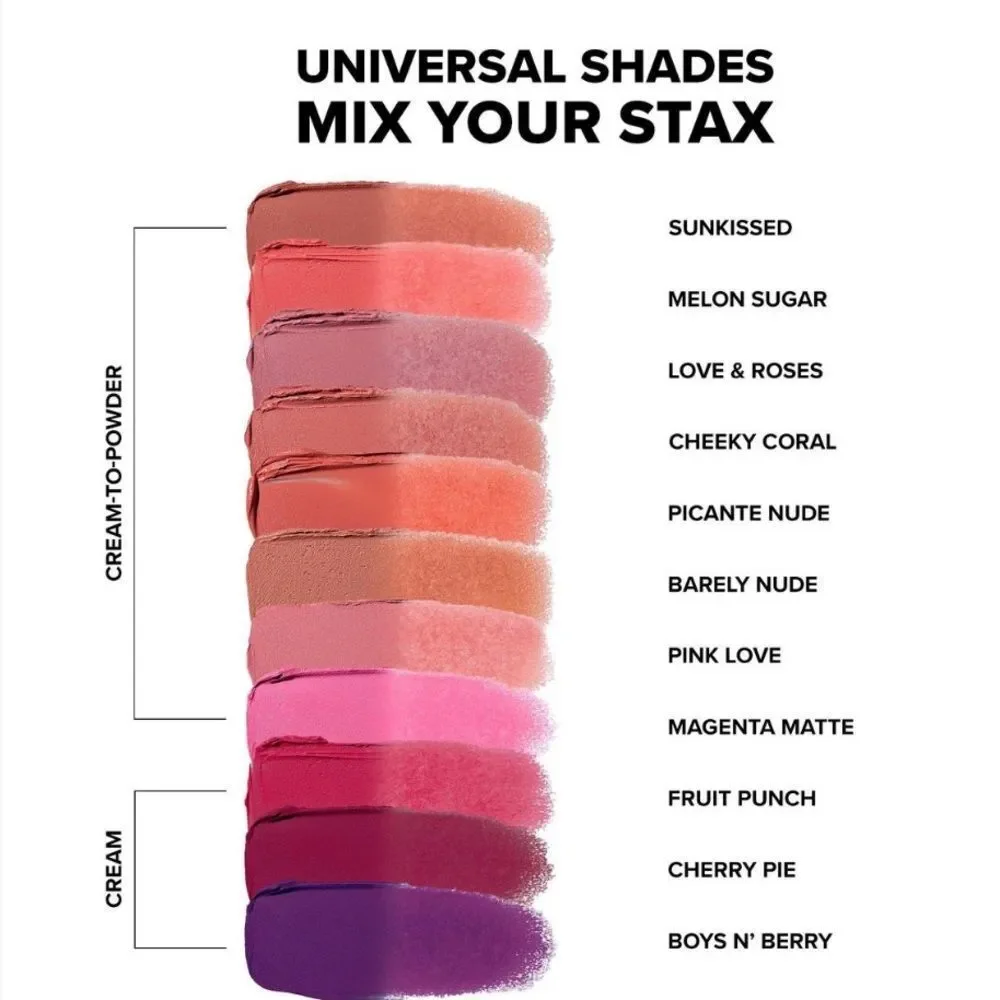 🌻NUDESTIX Melon Sugar STAX All Over Color Blush Balm New FullSz